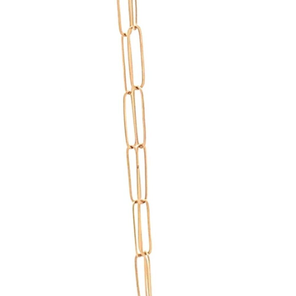 18K Yellow Gold Bracelet Paperclip 0.96 gram Size 8 inches - Picture 5 of 8